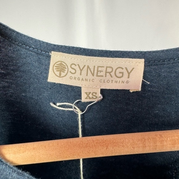 NWT Synergy Organic Cotton Sleeveless Dress in Blue Size Extra Small - Picture 3 of 6